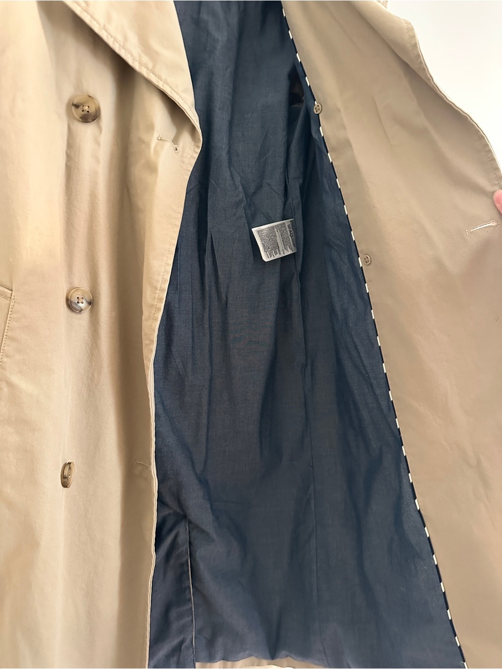 GAP - Khaki Double-Breasted Trench Coat - Picture 6 of 13
